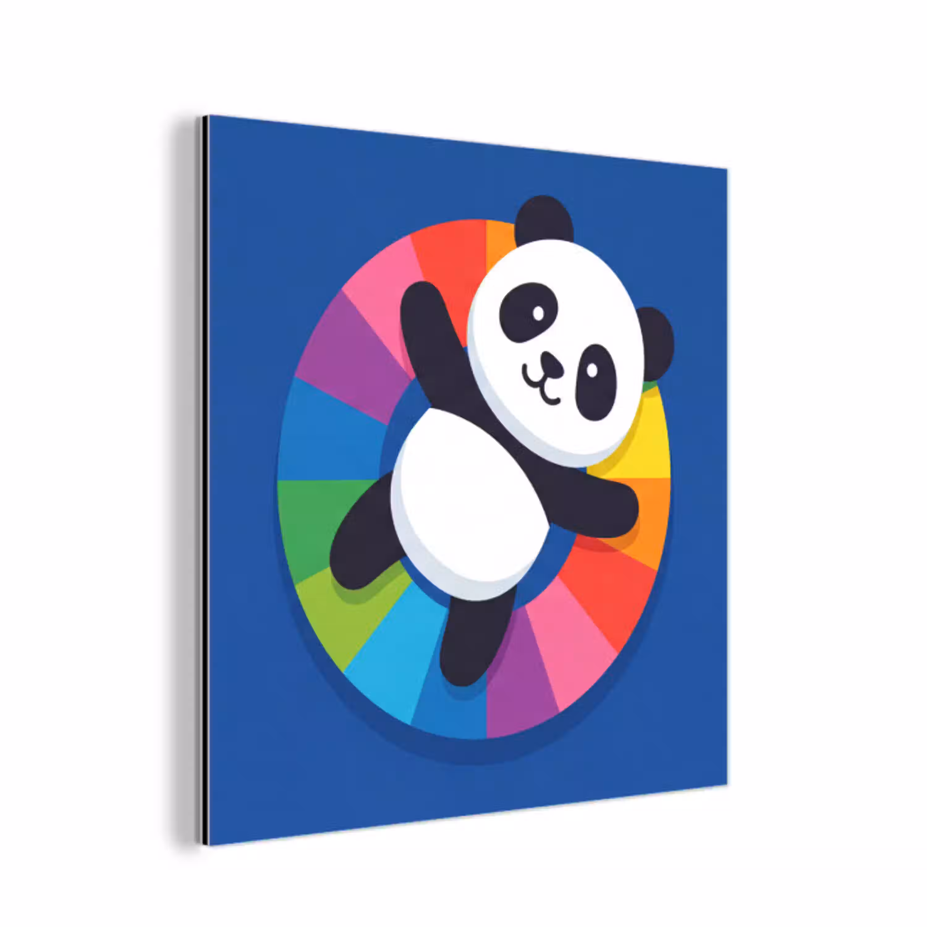 Dieren - Cartoon - Kleurrijk - Modern - Speels aluminium wit klein -3d