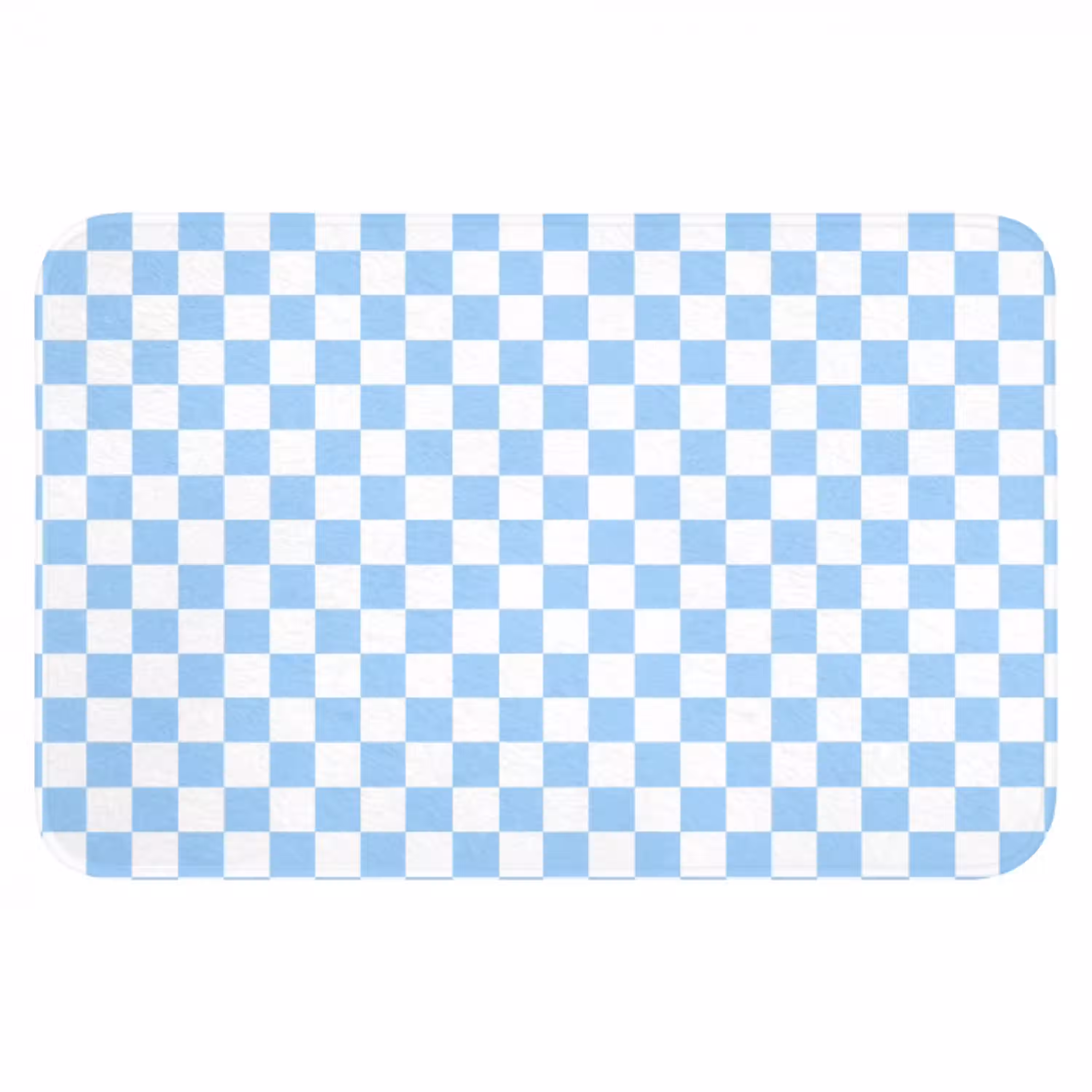 Schaakbord - Klassiek - Blauw Badmat klein 997 -3d