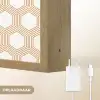Wit - Patroon - Symmetrisch - Modern Light Box met batterij (Wandlamp) middel 907 -USP_websiteoplaadbaarNL