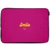 Smile - Stippen - Roze laptophoes neopreen klein -zkaufland3dotto
