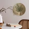 Vaas - Olijftakken - Bladeren - Beige Akoestische PET Vilt - Rond klein -sfeer3