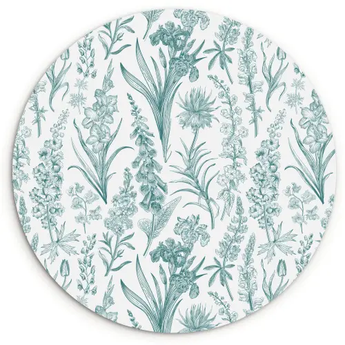 Lovely - Garden - Emerald Wandcirkel kunststof plaat 5mm dik klein 188 -3d