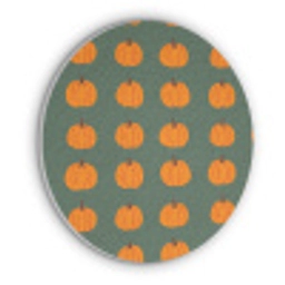 Pompoen - Patroon - Oranje Akoestische PET Vilt - Rond klein 838 -3d