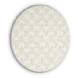 Patroon - Bloemen - Beige Akoestische PET Vilt - Rond klein 838 -3d