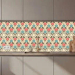 Barok - Retro - Kleurrijk keuken achterwand 2 middel 871 zz_3dshopping