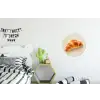 Croissant - Brood - Beige Wandcirkel aluminium klein -kinderkamer