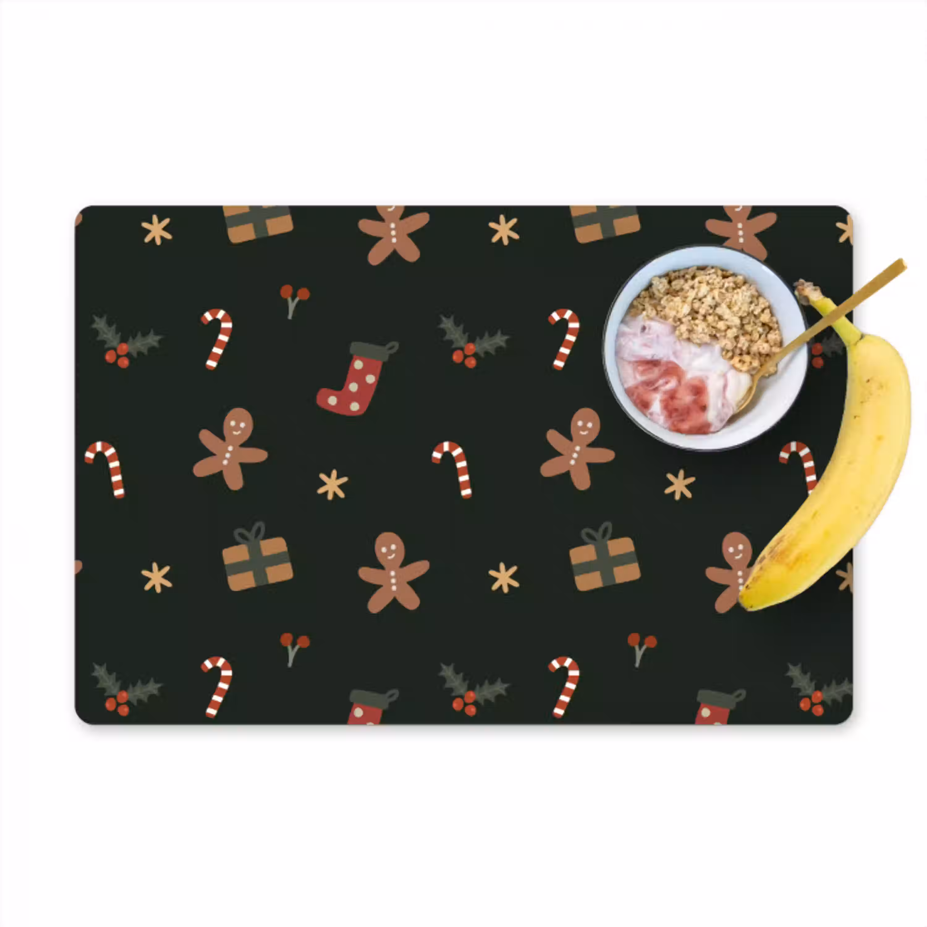 Illustratie - Figuren - Groen Placemat vinyl groot 368 -zzzproduct_Kitchenyeah-website