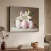 Lelies - Eieren - Pasen Textielframe zwart klein -sfeer3