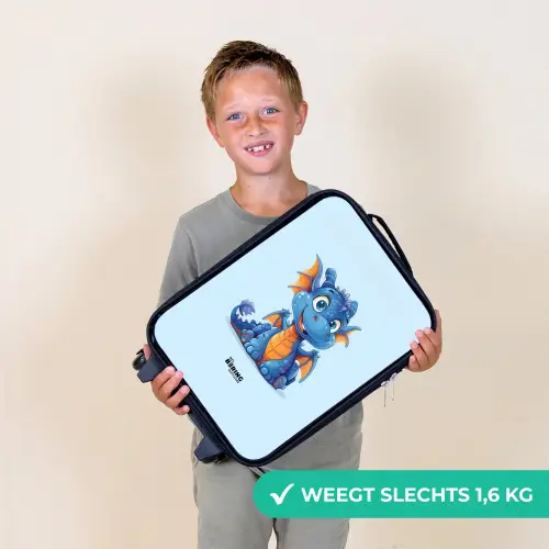 Dinky draakje Kinderkoffer - Zwart klein -sfeer4_NL