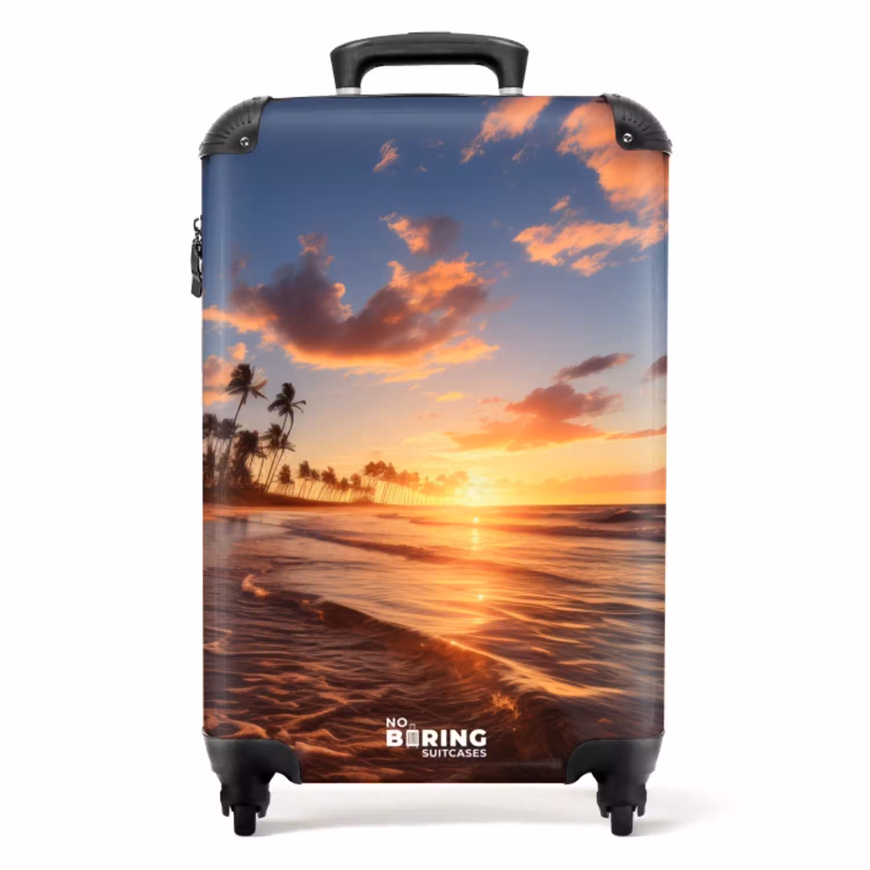 Zee bij zonsondergang NBS - Handbagage koffer - Volwassenen Unisex middel -productfoto_recht