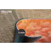 Zee - Boot - Wolken - Oranje Placemat vinyl groot -closeup