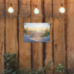 Zonsondergang aan Zee tuinposter los doek klein -sfeer1