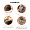 Mona Lisa - Kat - Leonardo da Vinci - Vintage - Kunstwerk - Oude meesters - Schilderij Inductie beschermer vinyl 3mm groot -zzzzzzz-td-werking