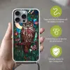 Uil - Mozaïek - Maan - Nacht Hoesje iPhone 16 Pro Max met koord klein -sfeer2_DE