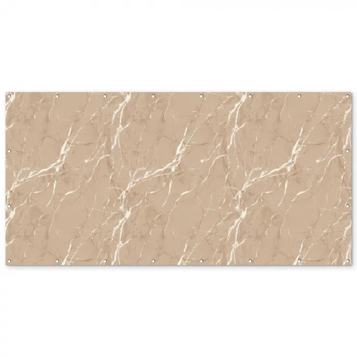 Beige - Marmer - Organisch - Wit Balkonbeschermer Duitsland klein 596 -zz_3d