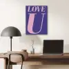 Love - Blauw - Valentijn PET vilt klein -sfeer5