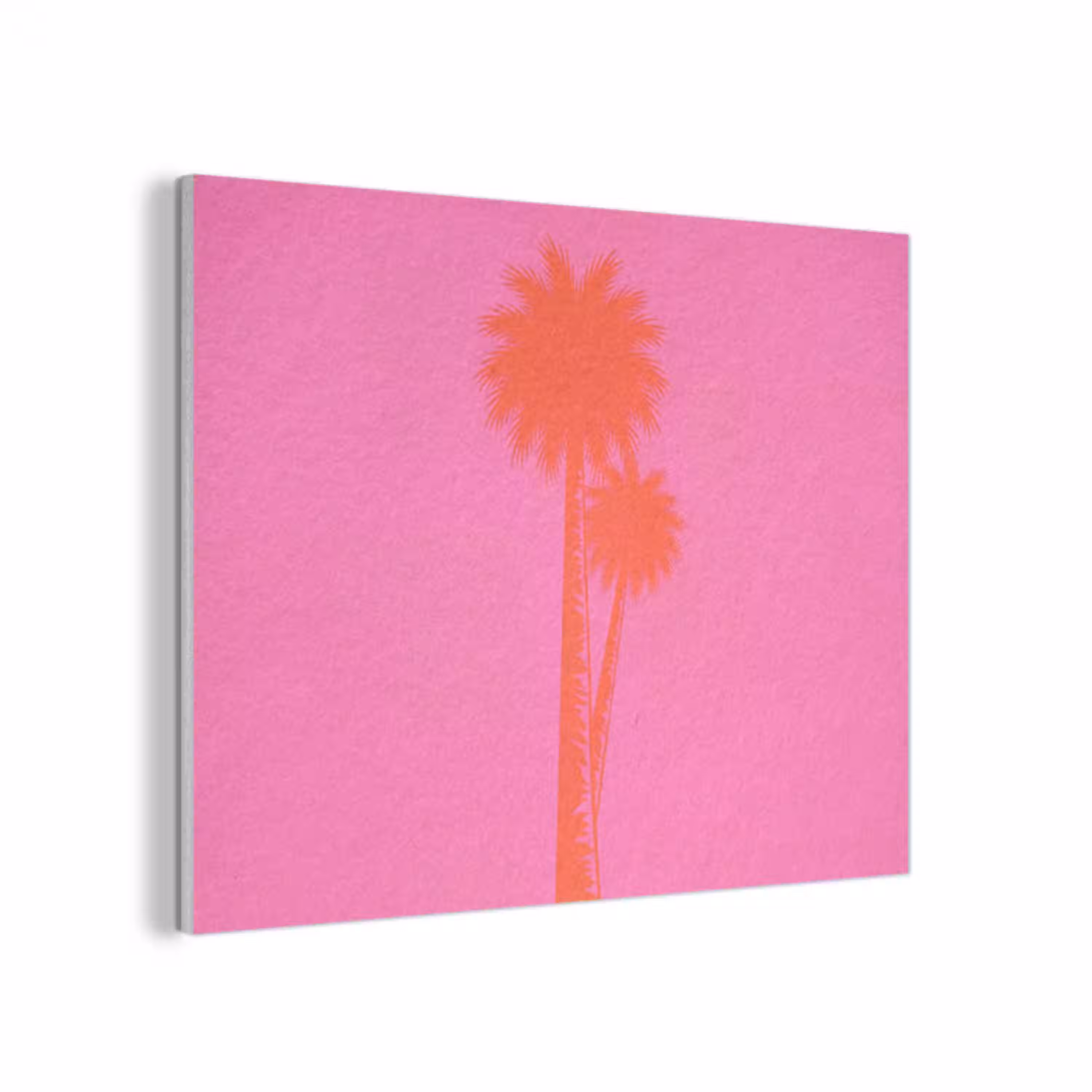 Palmbomen - Modern - Roze PET vilt klein -3d