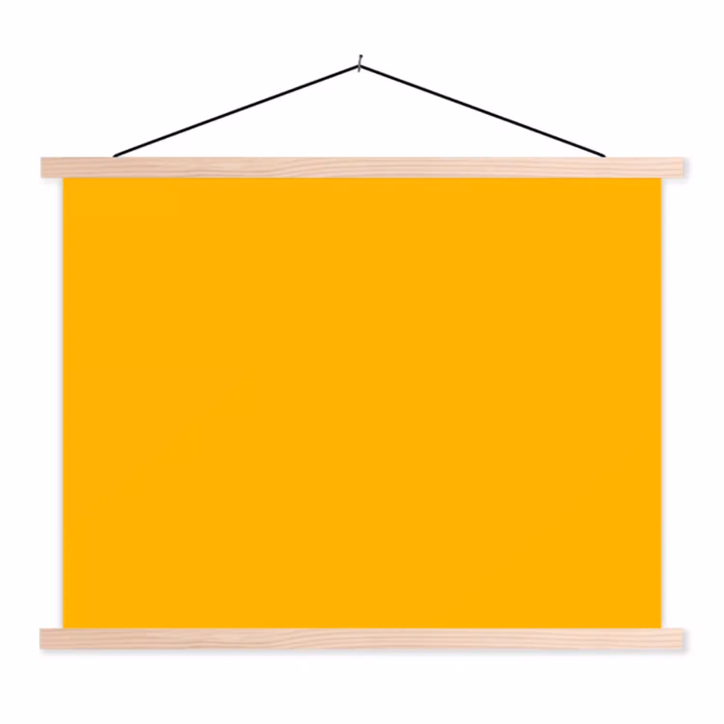 Vivid - Amber - Geel textielposter latten blank klein 122 -3d