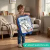 Jungle in Lichte Kleuren Kinderkoffer - Blauw klein -sfeer2_NL