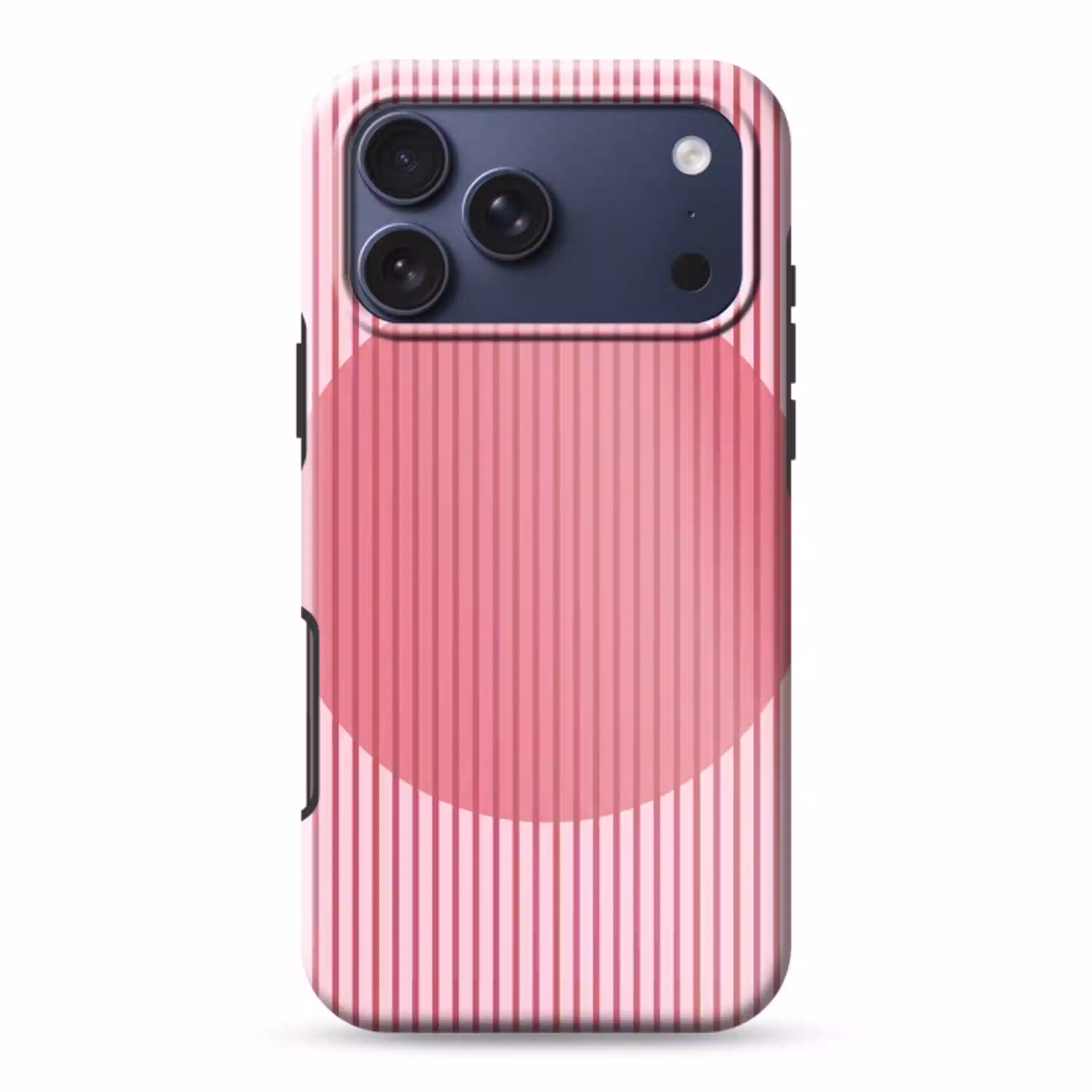Abstract - Strepen - Ovaal - Roze - Modern Toughcase MagSafe Apple iPhone 17 Pro Max klein -3d