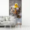 Welpje - Bad - Geel fotobehang vinyl groot -woonkamer