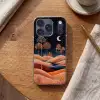 Sterrenhemel - Palmen - Rivier Telefoonhoesje iPhone 17 Pro klein -sfeer1