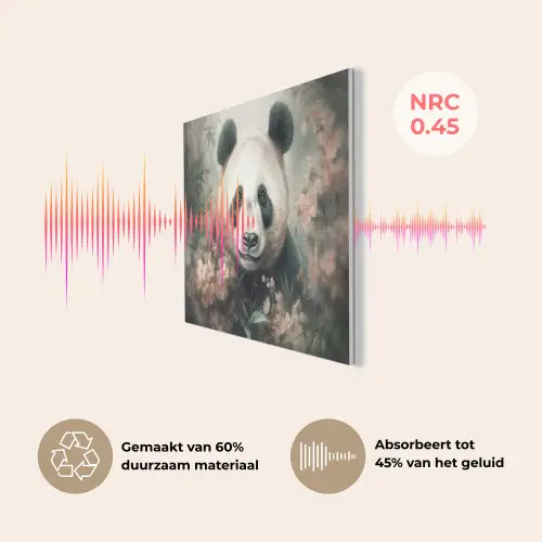 Panda - Dieren - Bloemen - Planten PET vilt klein -USP_NL