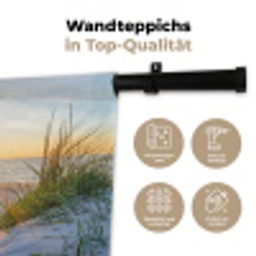 Strand - Zon - Duin - Gras - Zand - Horizon Wandkleed katoen klein -tsfeer2_DE