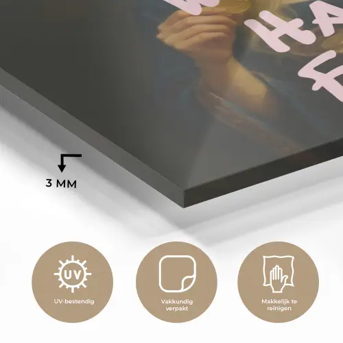 Kroon - Vrouw - Jurk - Opvallend plexiglas 5mm klein -sfeer2