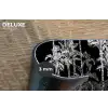 Jungle - Bomen - Bladeren - Tropical Placemat vinyl groot -closeup