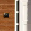 Zwart goud structuur - Modern Naambord Rechthoek middel -sfeer3-rechthoek-S