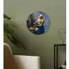 Melkmeisje - Delfts Blauw - Vermeer - Schilderij - Oude meesters Wandcirkel kunststof plaat 5mm dik klein -sfeer3