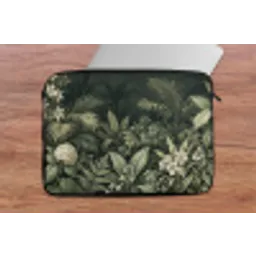 Jungle - Bladeren - Botanisch - Groen laptophoes neopreen klein -tafel