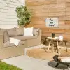 Minimalistisch - Beige - Love tuinposter los doek klein -sfeer4