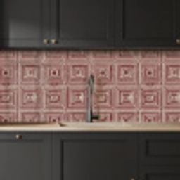 Geometrisch - Patroon - Rood keuken achterwand 2 middel 871 -sfeer1