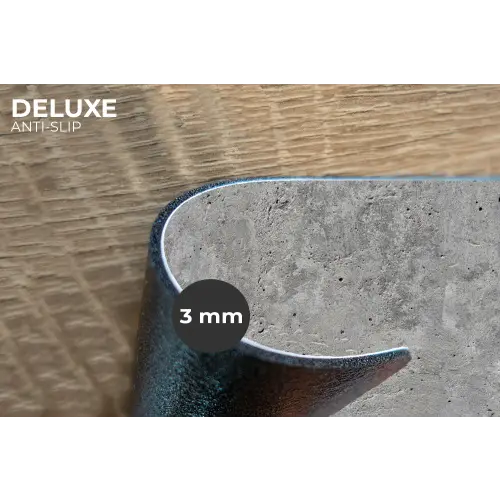Beton - Leisteen - Grijs - Betonstructuur Placemat vinyl groot -closeup