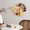 Paarden - Dieren - Manen - Portret Wandcirkel kunststof plaat 5mm dik klein -sfeer4