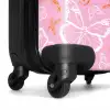 Patroon van gekleurde vlinders NBS - Handbagage koffer - Unisex middel -wiel