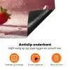 Aardbei - Taart- Eten - Roze Inductie beschermer vinyl 3mm klein -zzzzzzz-td-onderkant