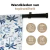 Zee - Strand - Blauw - Wit Wandkleed katoen klein 269 -sfeer2