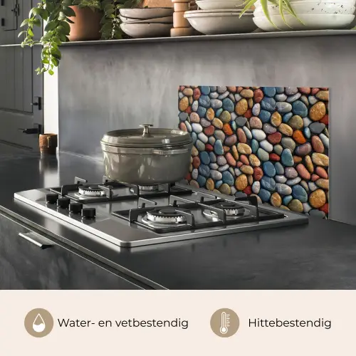 Pastel - Matte - Kiezels keuken achterwand spatscherm klein 900 -usp_NL