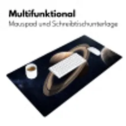 Planeten - Saturnus - Ruimte Muismat XXL klein -ysfeer4_duits