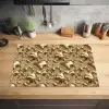 Druppels - Organisch - Goud Inductie beschermer vinyl 3mm klein 276 -sfeer5