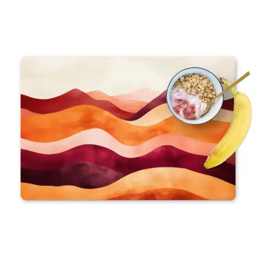 Abstract - Landschap - Golven Placemat vinyl groot -zzzproduct_Kitchenyeah-website