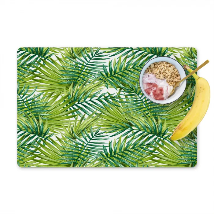 Mosgroen - Bladeren - Overlapping Placemat vinyl groot 368 -zzzproduct_Kitchenyeah-website