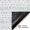 Grijs - Patroon - Stippen Deurmat klein 898 -antislip_NL