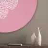 Frambozen - Steel - Getekend - Roze Akoestische PET Vilt - Rond klein -sfeer5_closeup