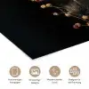 Boeket - Bloemen - Licht - Zwart poster papier klein -tcloseup_DE