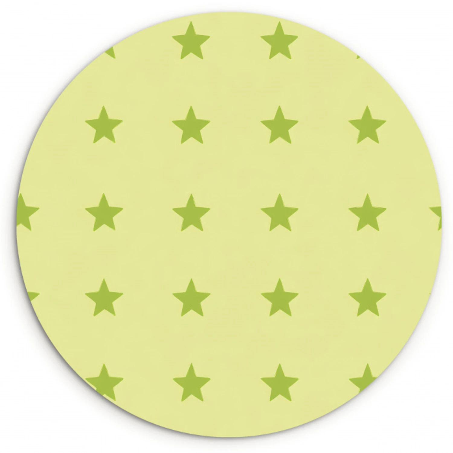 Sterren - Patroon - Groen Wandcirkel kunststof plaat 5mm dik klein 188 -3d