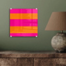 Strepen - Horizontaal - Roze plexiglas 5mm klein 11 -sfeer3